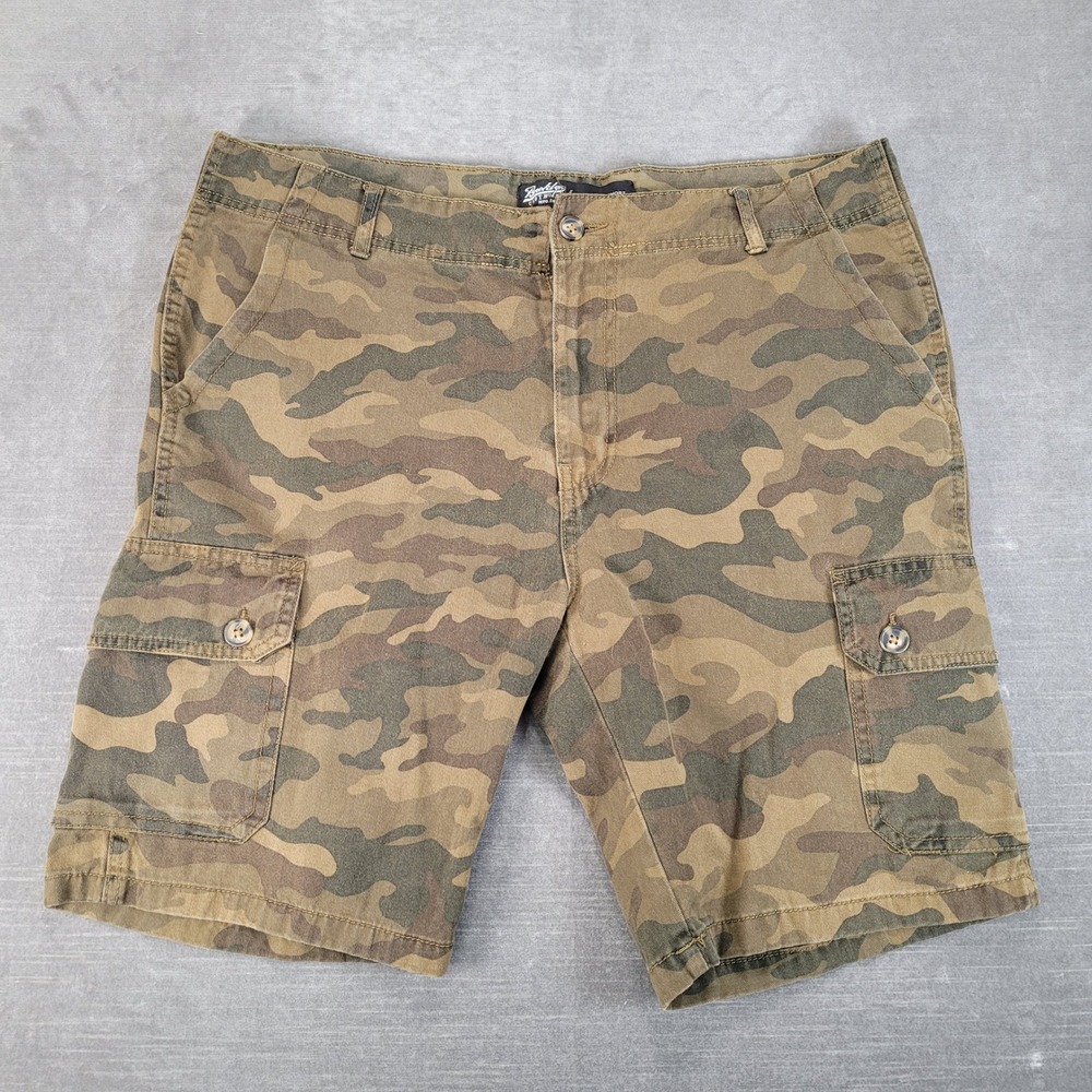 Brooklyn Cloth Mens 36 Camo Cargo Shorts The‎ Twill Short Y2K Green